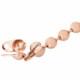 Metal end cap for 3mm ball chain Rosegold
